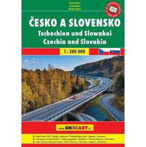 Česko a Slovensko 1:200 000 / autoatlas (A5, spirála)