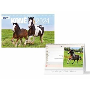 Koně 2024 - stolní kalendář