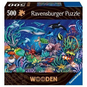 Ravensburger Puzzle - Podmořský svět 500 dílků, dřevěné