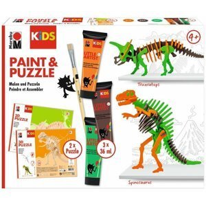 Marabu KiDS Little Artist Paint&Puzzle - Dino