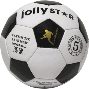 Míč kožený fotbalový Jolly Star EURO velikost č. 5 - Alltoys