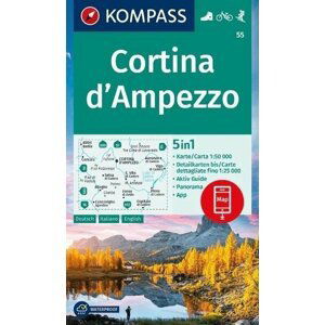 Cortina d´Ampezzo 1:50 000 / turistická mapa KOMPASS 55