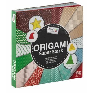 Blok papírů na origami - Vánoční, 15x15cm / 180 listů