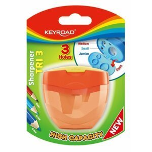 Keyroad Ořezávátko TRI Plus, plast - oranžové