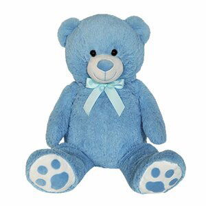 Plyšový medvěd modrý 100 cm - Alltoys