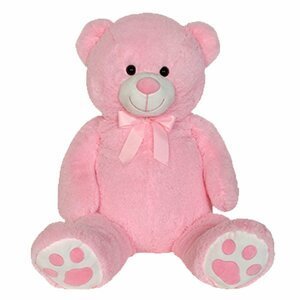 Plyšový medvěd růžový 100 cm - Alltoys