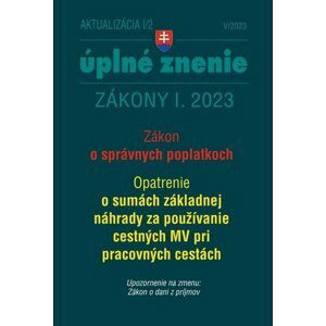 Aktualizácia I/2 2023 – daňové a účtovné zákony