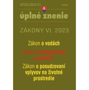 Aktualizácia VI/1 2023 – životné prostredie, odpadové a vodné hospodárstvo