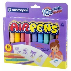 Centropen Foukací fixy Air Pens 1500 pastel (10 ks)