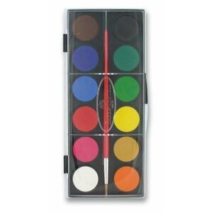 Faber - Castell Vodové barvy 30 mm - 12 barev, 1.  vydání