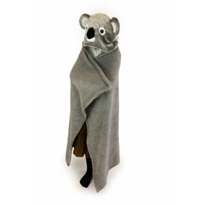 Cozy Noxxiez deka s kapucí a kapsami - Koala