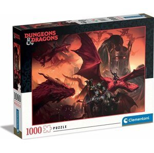 Clementoni Puzzle Dungeons & Dragons - Bojovníci 1000 dílků -  Clementoni