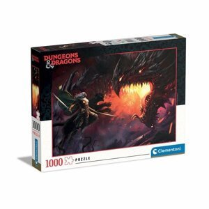 Clementoni Puzzle Dungeons & Dragons - Boj s drakem 1000 dílků - Comansi
