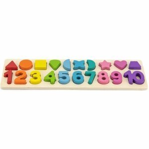 BABU dřevěná hračka - Čísla a tvary - Babu
