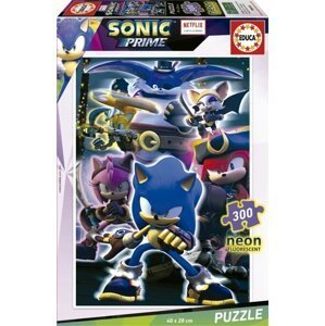 Puzzle svítící Sonic Prime 300 dílků