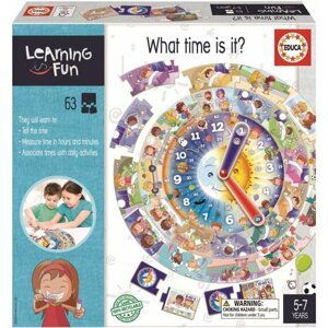 Vzdělávací puzzle a hra Learning is Fun: Kolik je hodin?