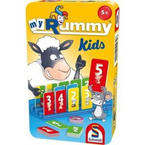 Dětská hra MyRummy Kids v plechové krabičce