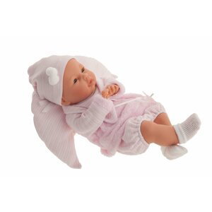 Antonio Juan 14049 BIMBA - mrkací panenka miminko se zvuky a měkkým látkovým tělem - 37 cm