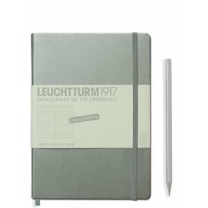 LEUCHTTURM1917 Notebook medium (A5), lined, silver 346656