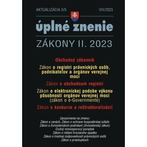 Aktualizácia II/5 2023 – Obchodný zákonník a obchodný register