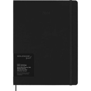 Moleskine Smart zápisník PRO 2024 černý XL, tvrdý