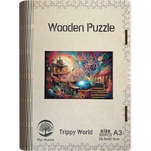 Dřevěné puzzle/Trippy world A3 - EPEE