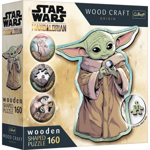 Puzzle Wood Craft Origin The Mandalorian: Grogu 160 dílků - Trefl