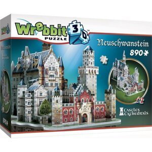 Puzzle 3D Zámek Neuschwanstein 890 dílků