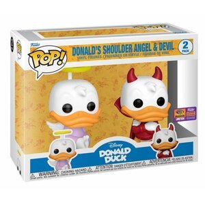 Funko POP Disney: Donald Duck - 2PK Donald’s Shoulder Angel and Devil (2022 shared WonderCon exclusive)