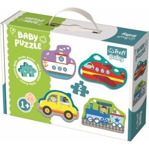 Puzzle baby Dopravní prostředky v krabici 27x19x6cm 12m+