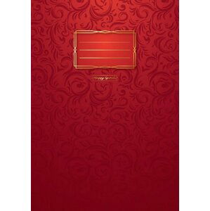 Sešit Premium červené ornamenty A4 - Sešity