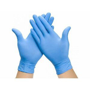 Nitrilové rukavice 100 ks, modrá, nepudrované - MIX Rozměr: XL