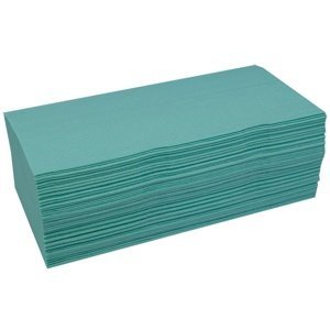 Papírové ručníky ZZ, 230 x 250 mm, 200 ks, zelené