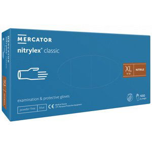 Mercator Medical Nitrylex Classic modré 100 ks Rozměr: XL