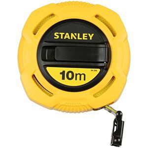 STANLEY pásmo uzavřené s plastovou páskou, metrické 10 m x 12,7 mm