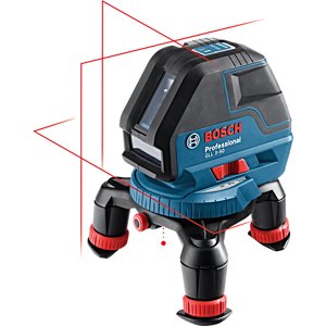 BOSCH GLL 3-50 Professional křížový laser + držák + přijímač a L-Boxx