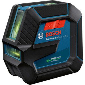 BOSCH GLL 2-15 G zelený křížový laser (IP64)