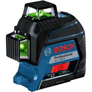 BOSCH GLL 3-80 G zelený čárový laser (3x 360°)