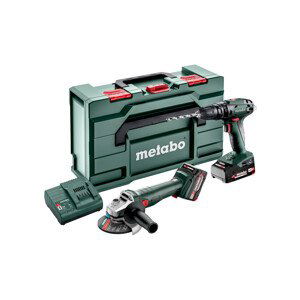 METABO Combo Set 2.4.4 18 V příklepová vrtačka + úhlová bruska