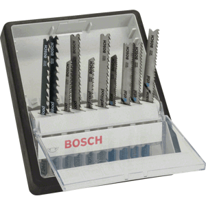 BOSCH 10dílná sada pilových plátků Robust Line Wood and Metal