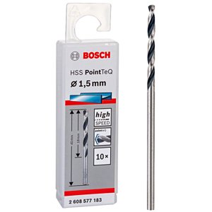 BOSCH HSS PointTeQ spirálový vrták 1.5mm (10 ks)