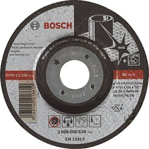 BOSCH 115x22,23mm brusný kotouč na nerez Expert for Inox (6 mm) - profilovaný