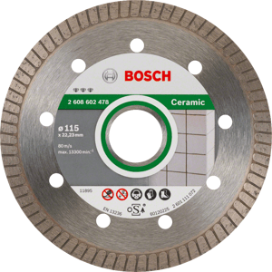 BOSCH DIA kotouč Best for Ceramic Extraclean Turbo 115mm (22.23/1.4 mm)