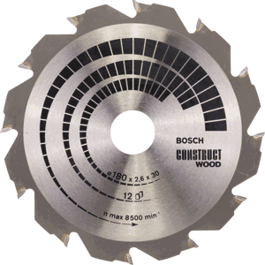 BOSCH pilový kotouč Construct Wood 180x30mm (12z)