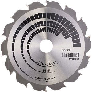 BOSCH pilový kotouč Construct Wood 210x30mm (14z)