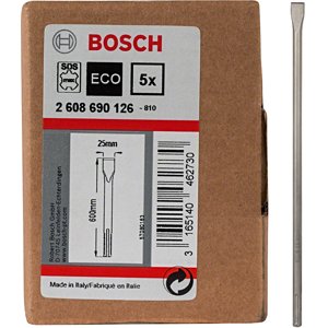 BOSCH 600mm dlouhé ploché sekáče SDS-max ECO (600/25 mm), 5 ks