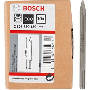 BOSCH balení špičatých sekáčů pro upínání SDS-max (280 mm, ECO), 10 ks