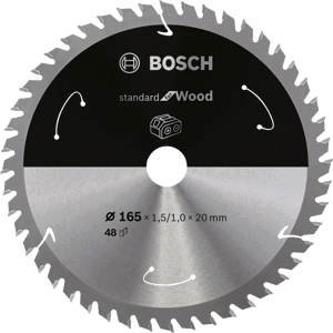 BOSCH 165x20mm pilový kotouč na dřevo Standard for Wood (48 zubů)