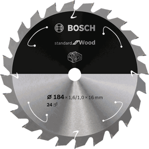 BOSCH 184x16mm pilový kotouč na dřevo Standard for Wood (24 zubů)