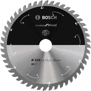 BOSCH 216x30mm pilový kotouč na dřevo Standard for Wood (48 zubů)